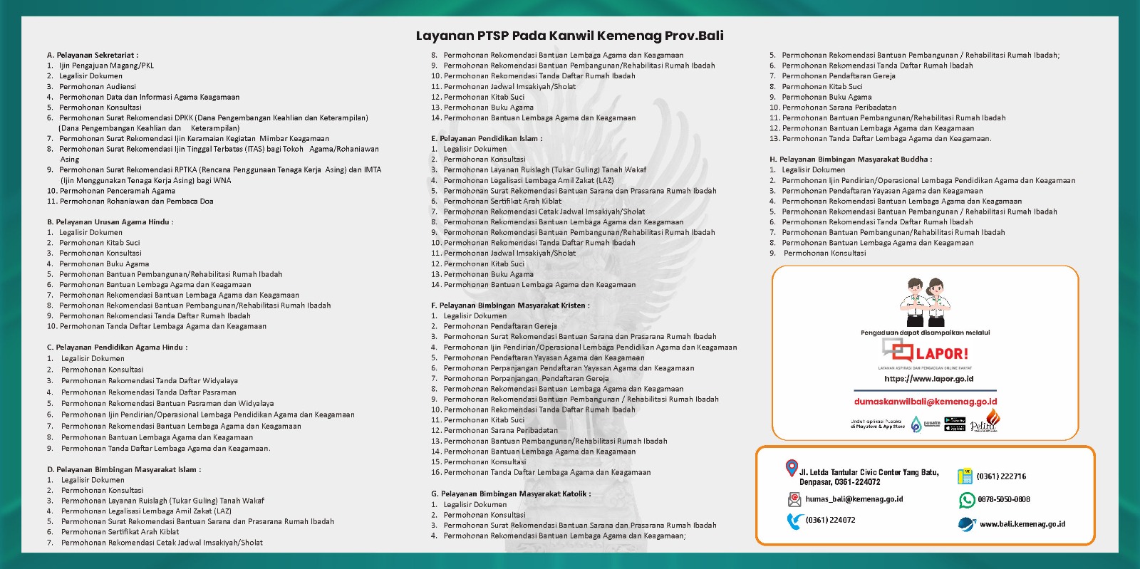 Gambar Brosur Jenis Layanan